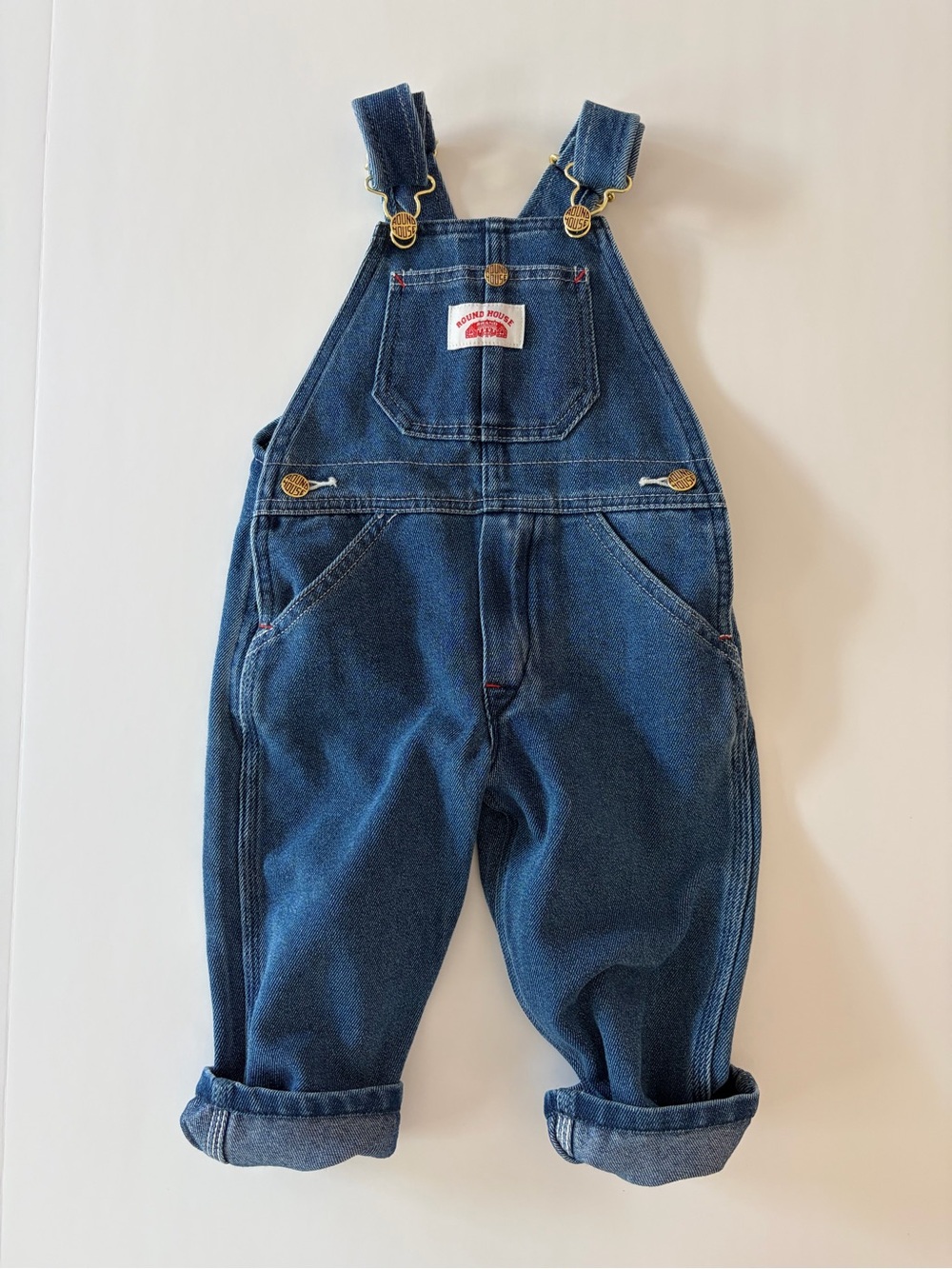 Round House Kids' Classic Denim Bib Overalls
